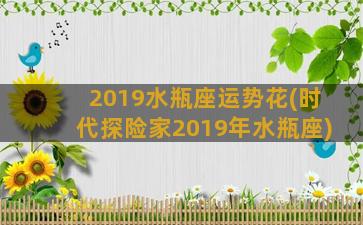 2019水瓶座运势花(时代探险家2019年水瓶座)