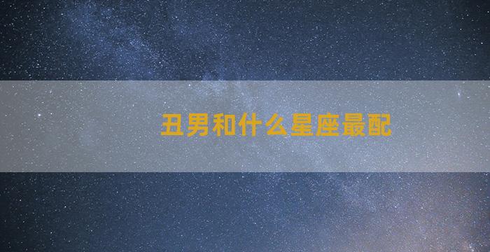 丑男和什么星座最配