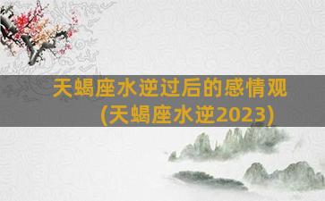 天蝎座水逆过后的感情观(天蝎座水逆2023)