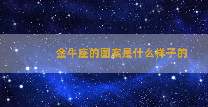 金牛座的图案是什么样子的